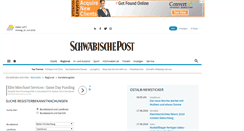 Desktop Screenshot of handelsregister.schwaebische-post.de